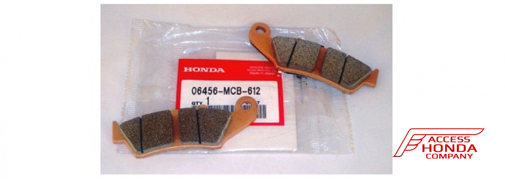 Оригинальные колодки тормозные передние для мотоцикла HONDA 06456MCB612 (06456-MCB-612) Оригинальные колодки тормозные передние для мотоцикла HONDA 06456MCB612 (06456-MCB-612)