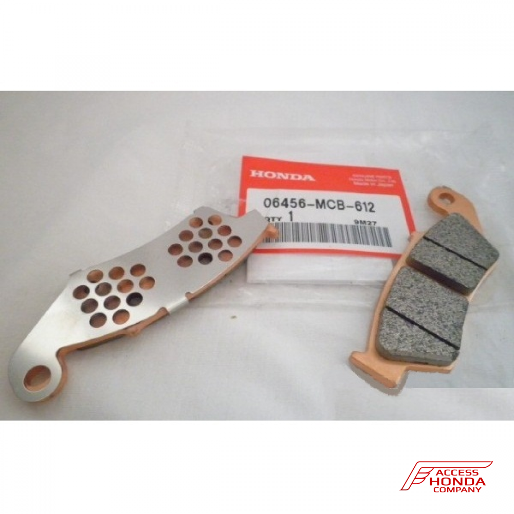 Оригинальные колодки тормозные передние для мотоцикла HONDA 06456MCB612 (06456-MCB-612) Оригинальные колодки тормозные передние для мотоцикла HONDA 06456MCB612 (06456-MCB-612)