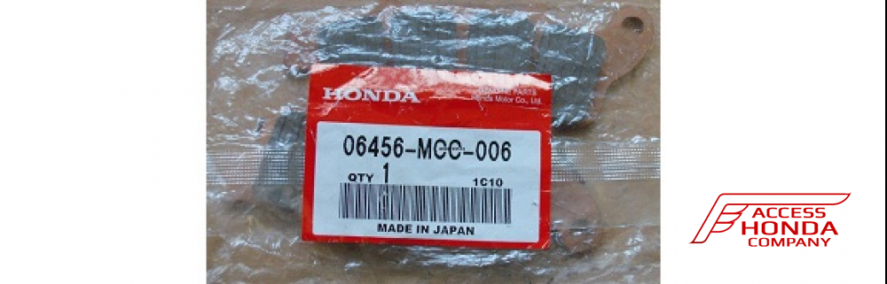 Оригинальные колодки тормозные передние для мотоцикла Honda 06456MCC006 (06456-MCC-006) Оригинальные колодки тормозные передние для мотоцикла Honda 06456MCC006 (06456-MCC-006)