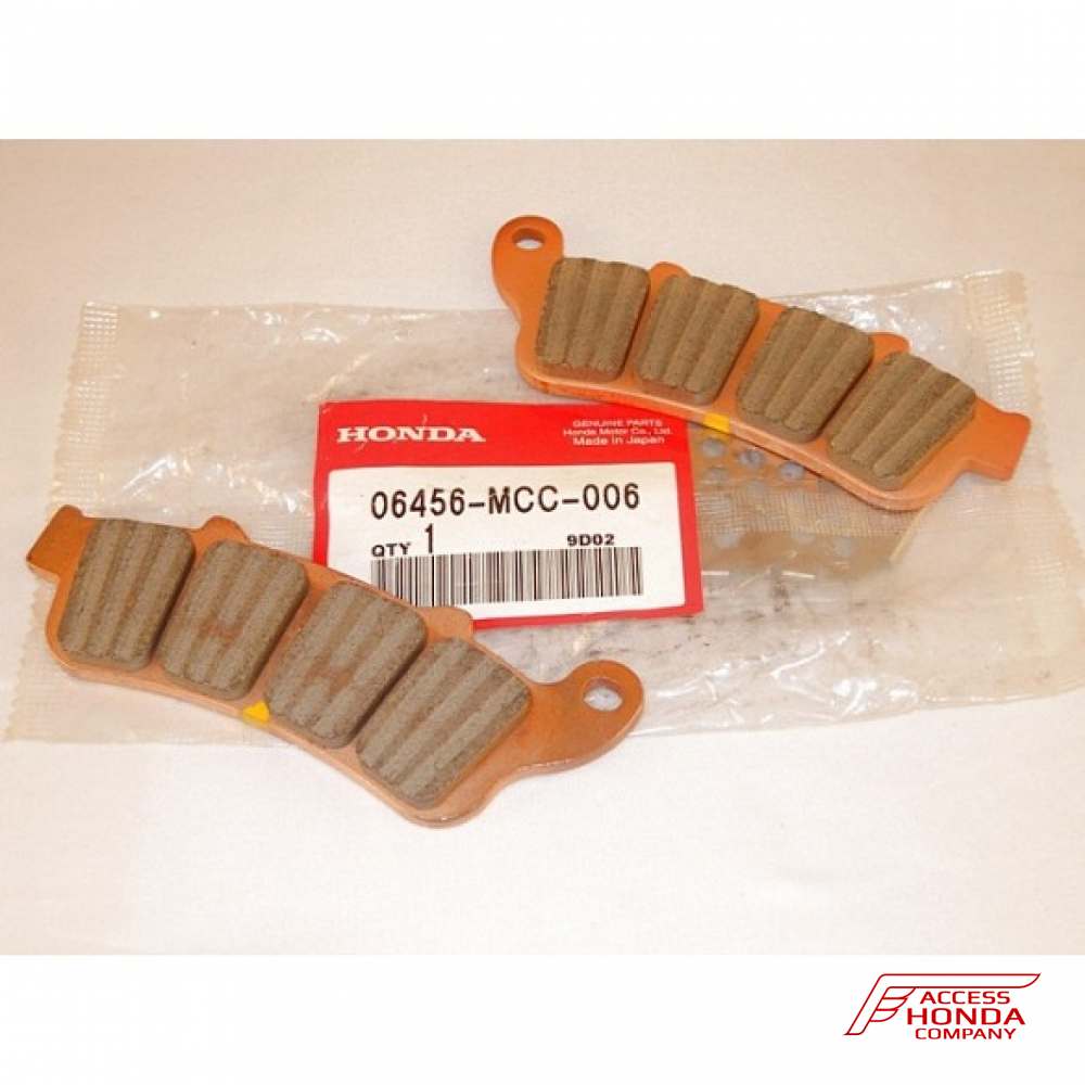 Оригинальные колодки тормозные передние для мотоцикла Honda 06456MCC006 (06456-MCC-006) Оригинальные колодки тормозные передние для мотоцикла Honda 06456MCC006 (06456-MCC-006)