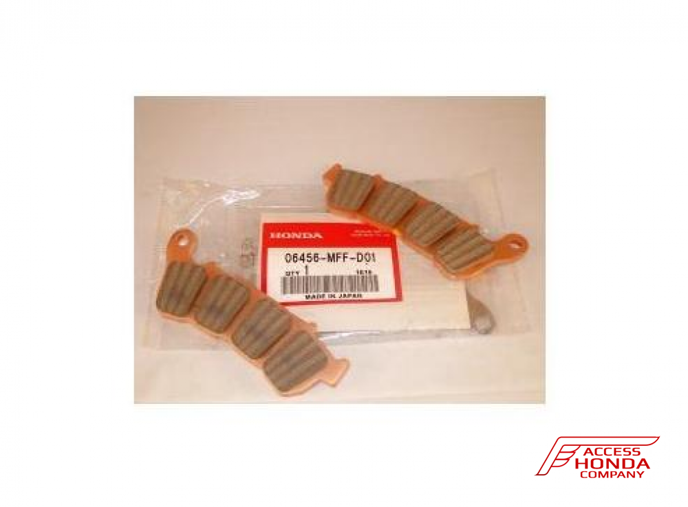 Оригинальные передние тормозные колодки для мотоцикла Honda 06456MFFD01 (06456-MFF-D01) Оригинальные передние тормозные колодки для мотоцикла Honda 06456MFFD01 (06456-MFF-D01)
