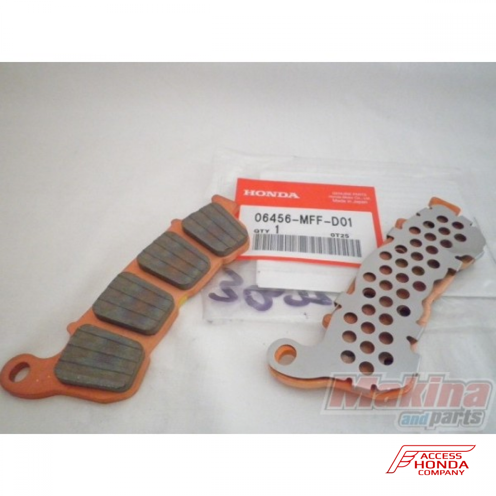 Оригинальные передние тормозные колодки для мотоцикла Honda 06456MFFD01 (06456-MFF-D01) Оригинальные передние тормозные колодки для мотоцикла Honda 06456MFFD01 (06456-MFF-D01)