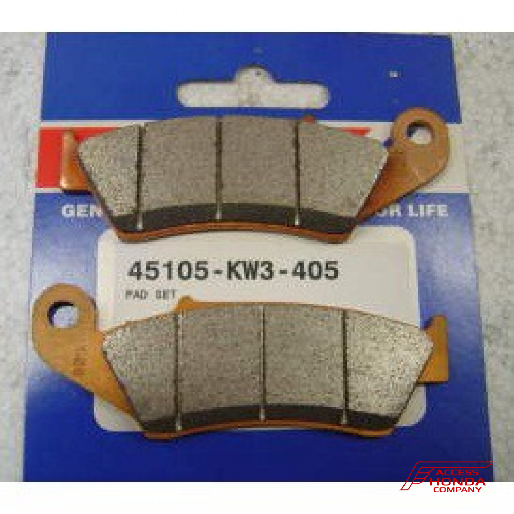 Оригинальные передние тормозные колодки для мотоцикла Honda 45105KW3405 (45105-KW3-405) Оригинальные передние тормозные колодки для мотоцикла Honda 45105KW3405 (45105-KW3-405)
