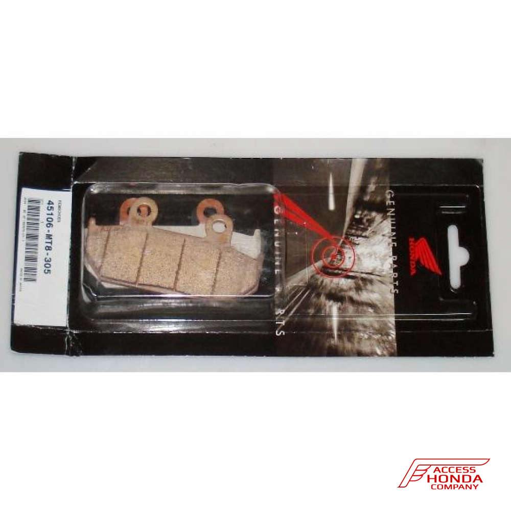 Оригинальные колодки тормозные передние для мотоцикла HONDA 45106MT8305 (45106-MT8-305) Оригинальные колодки тормозные передние для мотоцикла HONDA 45106MT8305 (45106-MT8-305)