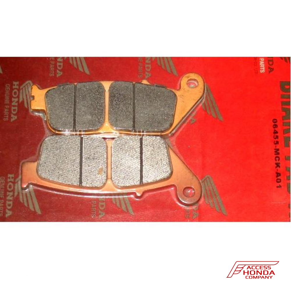 Оригинальные тормозные колодки для мотоцикла HONDA 06455MCKA01 (06455-MCK-A01) Оригинальные тормозные колодки для мотоцикла HONDA 06455MCKA01 (06455-MCK-A01)