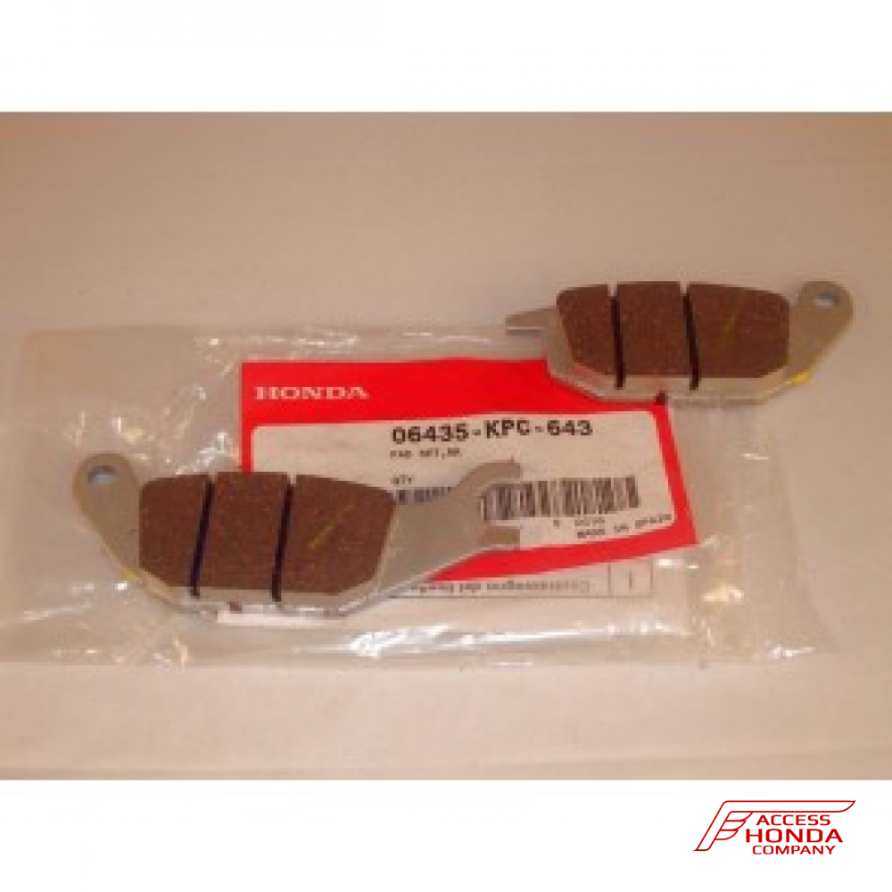 Оригинальные колодки тормозные задние для мотоцикла HONDA 06435KPC643 (06435-KPC-643) Оригинальные колодки тормозные задние для мотоцикла HONDA 06435KPC643 (06435-KPC-643)