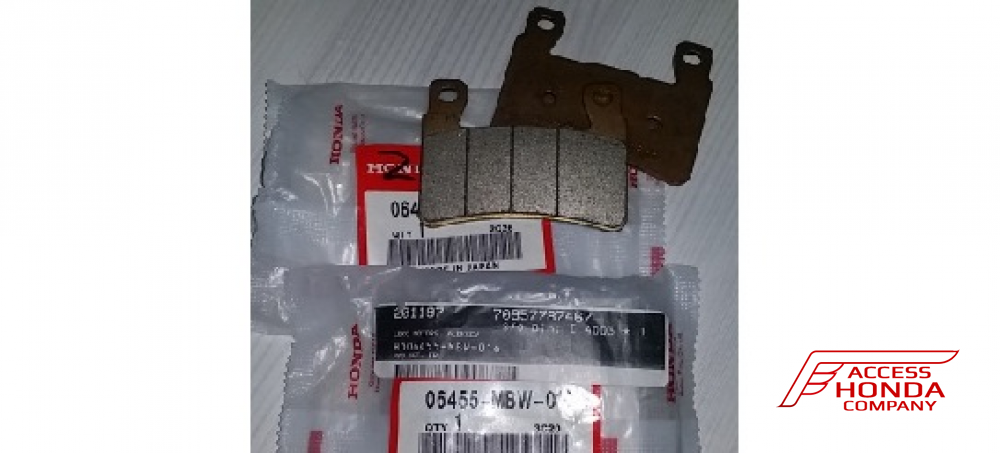 Оригинальные передние тормозные колодки для мотоцикла Honda 06455MBW016 (06455-MBW-016) Оригинальные передние тормозные колодки для мотоцикла Honda 06455MBW016 (06455-MBW-016)