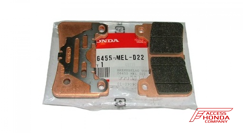 Оригинальные передние тормозные колодки для мотоцикла Honda 06455MELD21 (06455-MEL-D21) Оригинальные передние тормозные колодки для мотоцикла Honda 06455MELD21 (06455-MEL-D21)