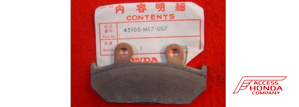 Оригинальные передние тормозные колодки для мотоцикла HONDA 45105ML7007 (45105-ML7-007) Оригинальные передние тормозные колодки для мотоцикла HONDA 45105ML7007 (45105-ML7-007)