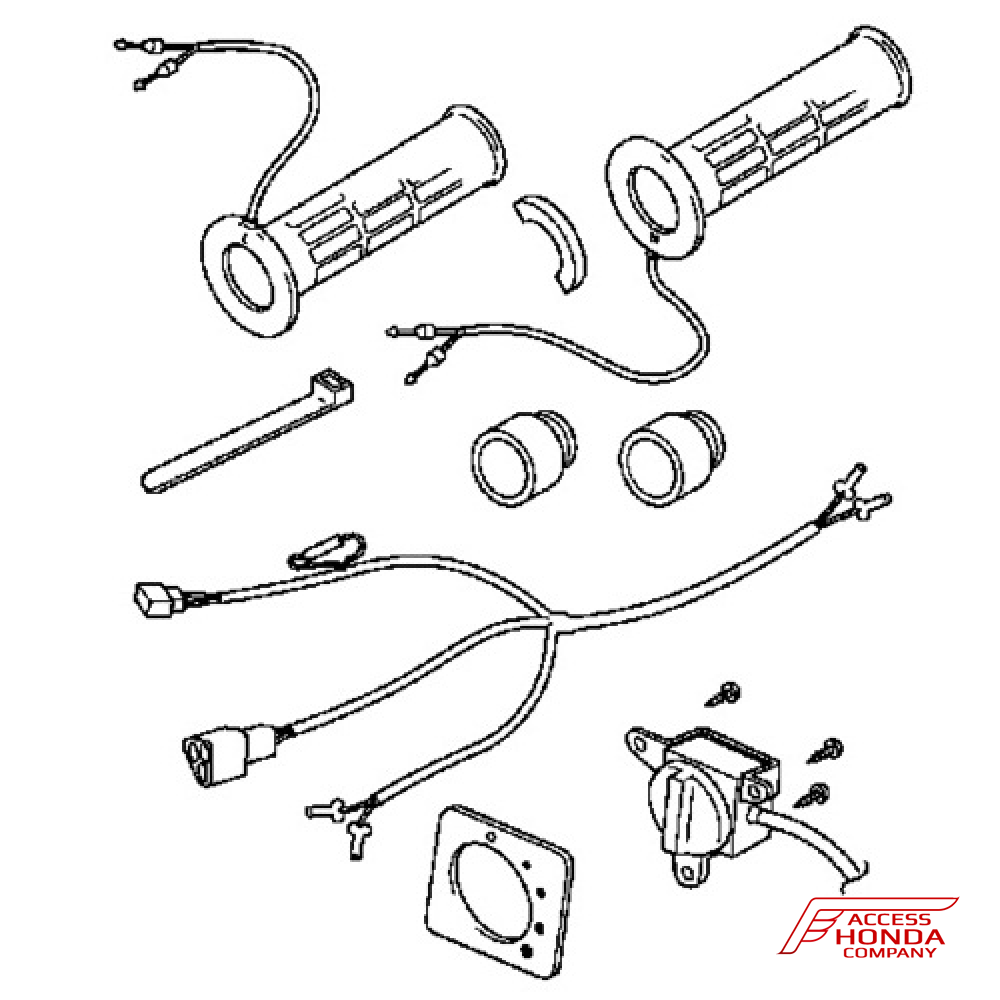 Оригинальные рукоятки с подогревом для мотоцикла Honda GL1800 Gold Wing '01-'05 08T50MCA802 (08T50-MCA-802) Оригинальные рукоятки с подогревом для мотоцикла Honda GL1800 Gold Wing '01-'05 08T50MCA802 (08T50-MCA-802)