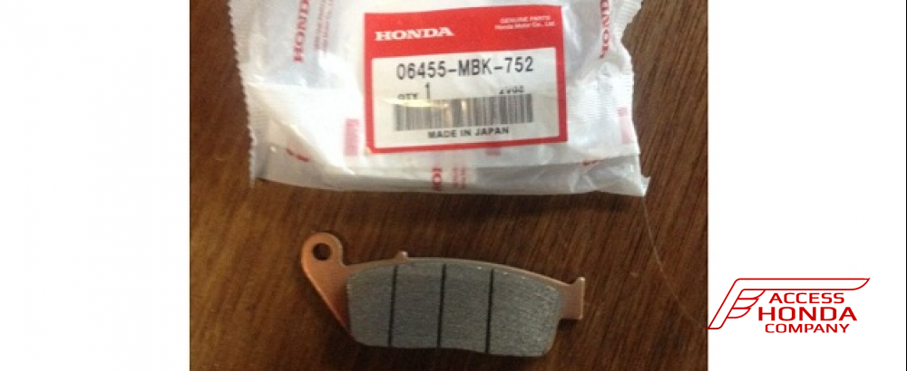 Оригинальные тормозные колодки для мотоцикла Honda 06455MBK752 (06455-MBK-752) Оригинальные тормозные колодки для мотоцикла Honda 06455MBK752 (06455-MBK-752)