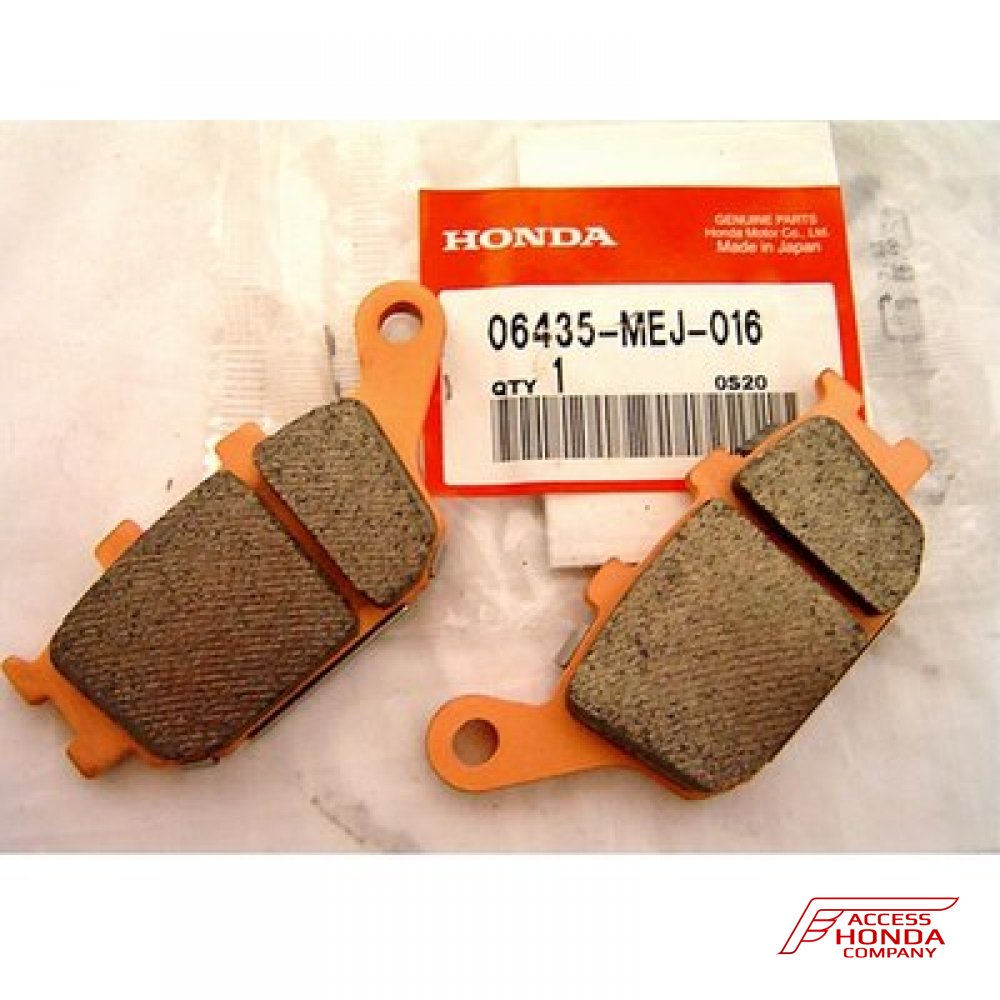 Оригинальные задние тормозные колодки для мотоцикла Honda (06435-MEJ-026) Оригинальные задние тормозные колодки для мотоцикла Honda (06435-MEJ-026)