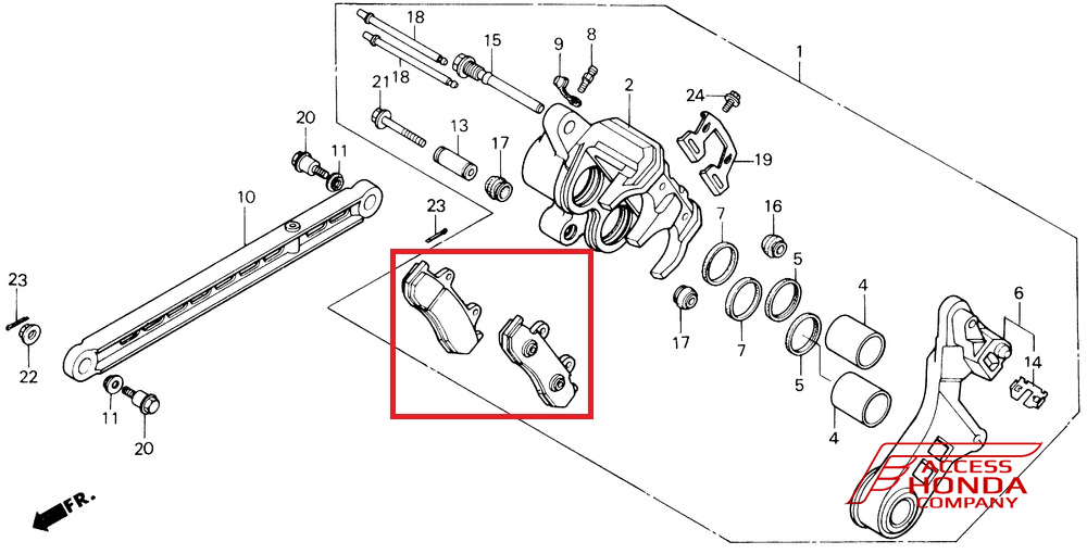 Оригинальные задние тормозные колодки для мотоцикла HONDA 431A0ML7007 (431A0-ML7-007) Оригинальные задние тормозные колодки для мотоцикла HONDA 431A0ML7007 (431A0-ML7-007)