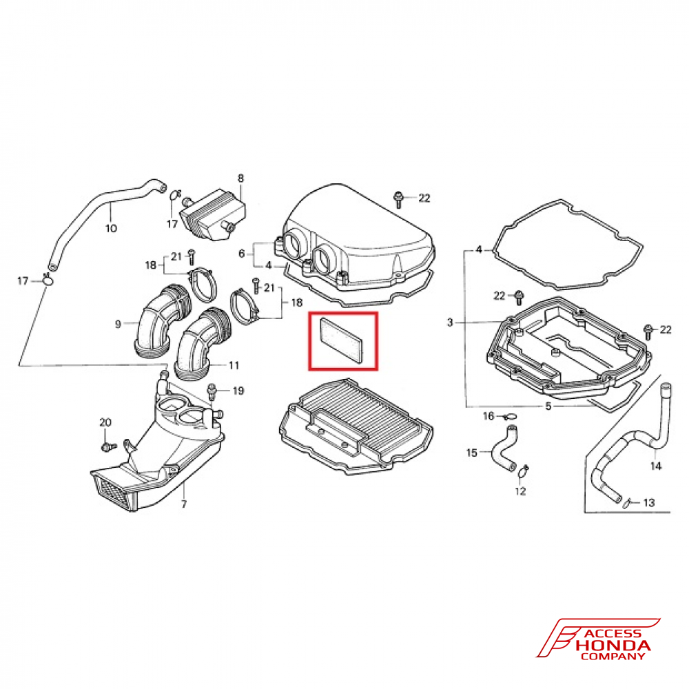 Оригинальный фильтрующий элемент воздушный для мотоцикла HONDA 17213MAL600 (17213-MAL-600) Оригинальный фильтрующий элемент воздушный для мотоцикла HONDA 17213MAL600 (17213-MAL-600)