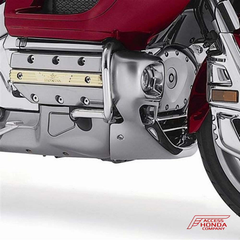 Оригинальный хромированный нижний обтекатель (плуг) для мотоцикла Honda GL1800 Gold Wing '01-'10 08F81MCA801 (08F81-MCA-801) Оригинальный хромированный нижний обтекатель (плуг) для мотоцикла Honda GL1800 Gold Wing '01-'10 08F81MCA801 (08F81-MCA-801)