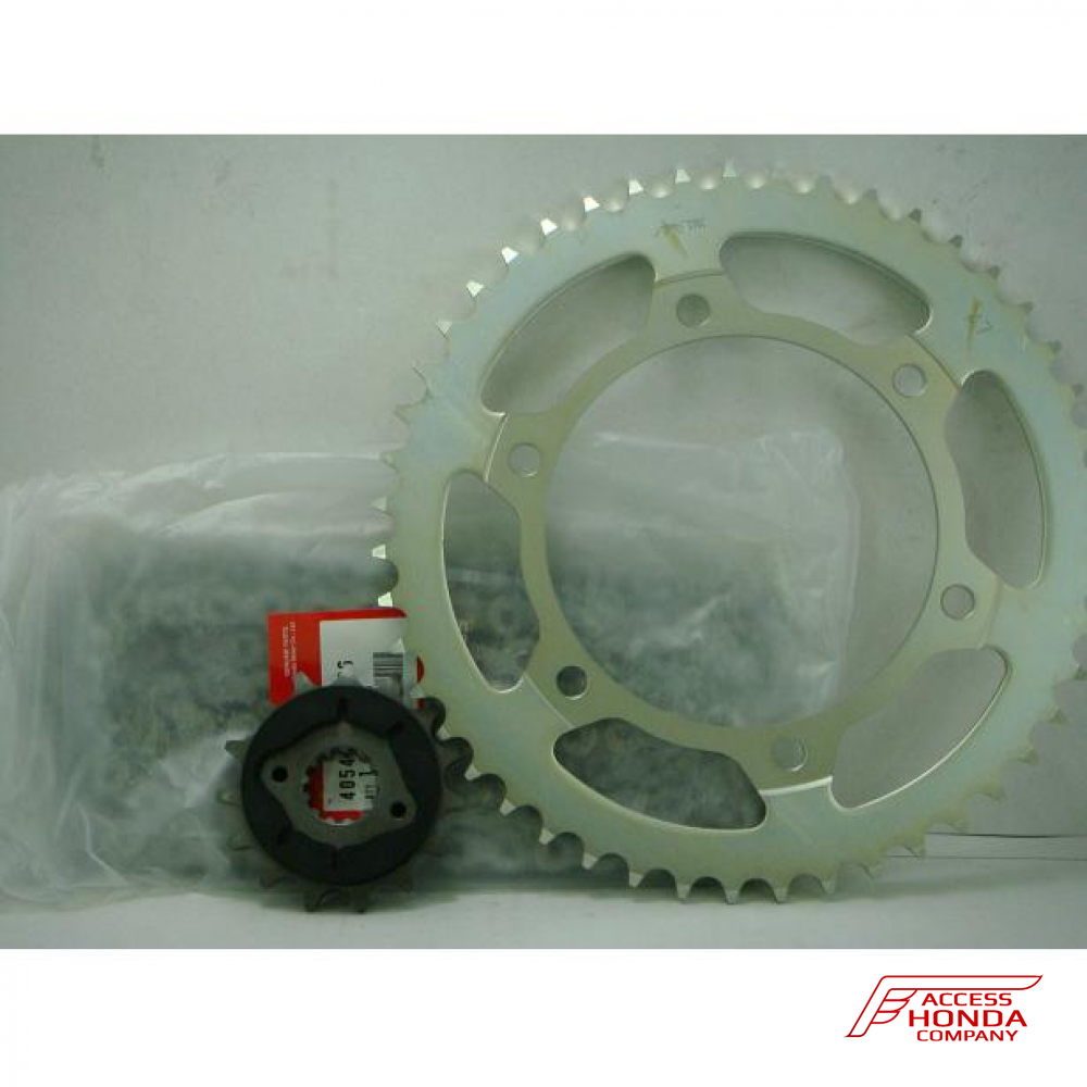 Оригинальный комплект из цепи и звёзд Honda 06406MFFP01 (06406-MFF-P01) Оригинальный комплект из цепи и звёзд Honda 06406MFFP01 (06406-MFF-P01)