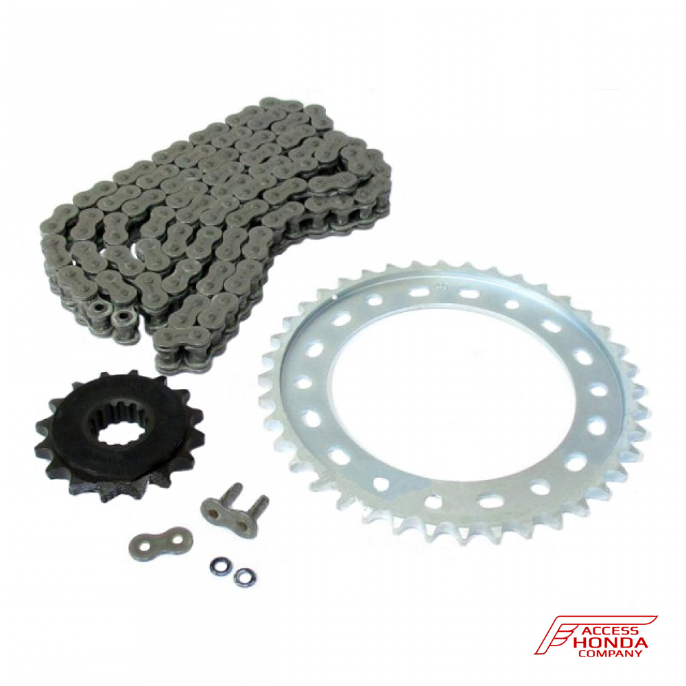 Оригинальный комплект из цепи и звёзд Honda 06406MFL601 (06406-MFL-601) Оригинальный комплект из цепи и звёзд Honda 06406MFL601 (06406-MFL-601)
