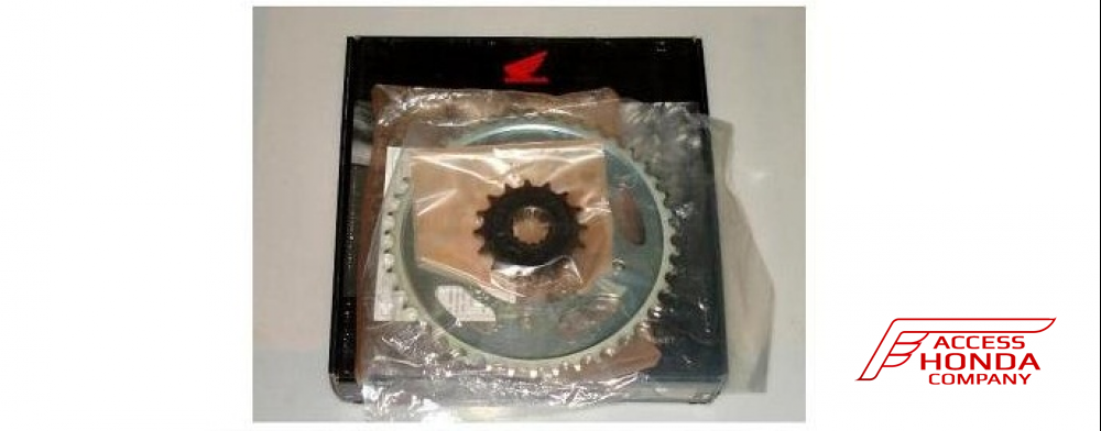 Оригинальный комплект из цепи и звёзд Honda 06406MGJP01 (06406-MGJ-P01) Оригинальный комплект из цепи и звёзд Honda 06406MGJP01 (06406-MGJ-P01)