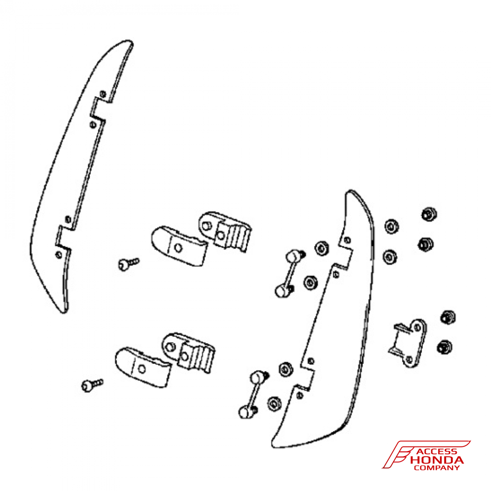 Оригинальный комплект высоких дефлекторов ветрового стекла для мотоцикла Honda GL1800 Gold Wing '01-'11 08R80MCA800H (08R80-MCA-800H) Оригинальный комплект высоких дефлекторов ветрового стекла для мотоцикла Honda GL1800 Gold Wing '01-'11 08R80MCA800H (08R80-MCA-800H)