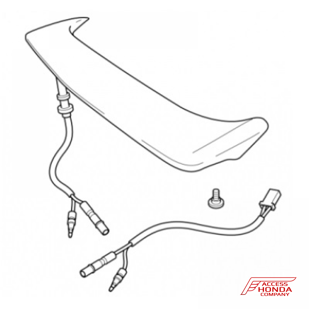 Оригинальный спойлер со стоп-сигналом на центральный кофр мотоцикла Honda GL1800 Gold Wing '01-'16 08F64MCA111C (08F64-MCA-111C) Оригинальный спойлер со стоп-сигналом на центральный кофр мотоцикла Honda GL1800 Gold Wing '01-'16 08F64MCA111C (08F64-MCA-111C)