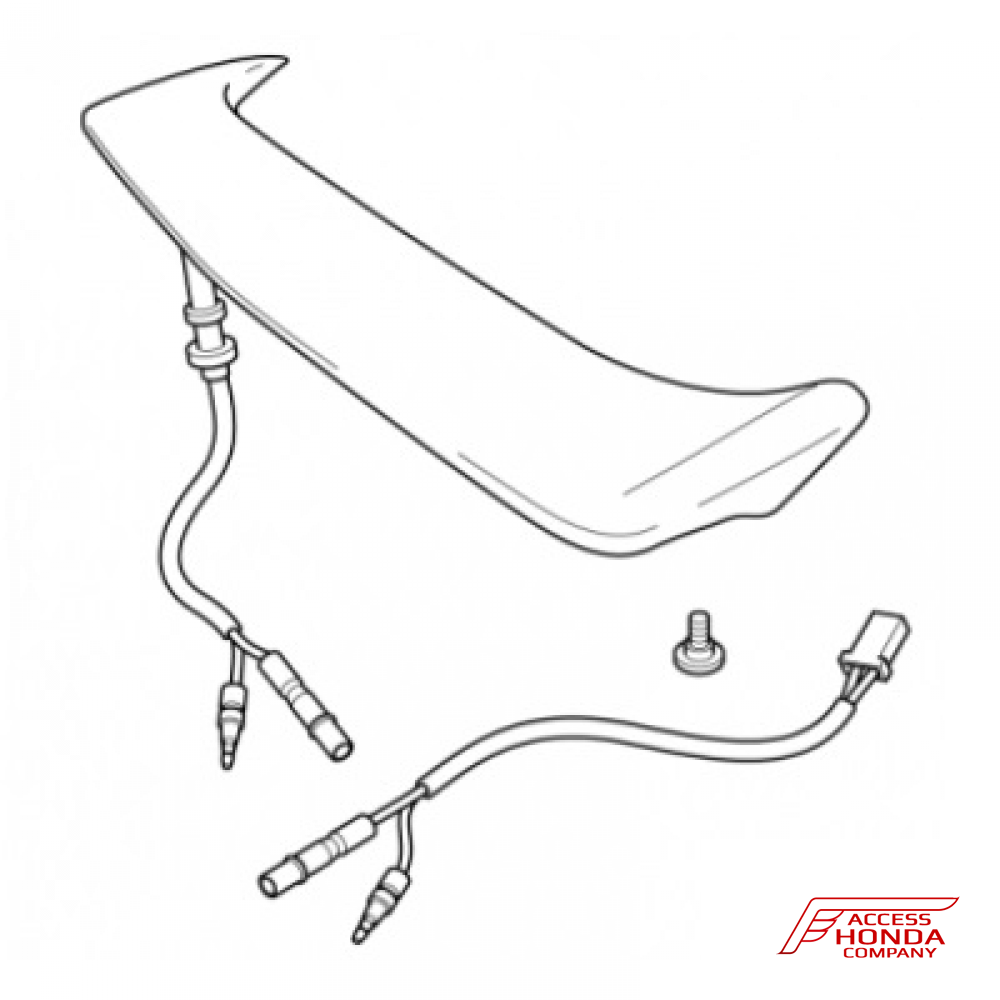 Оригинальный спойлер со стоп-сигналом на центральный кофр мотоцикла Honda GL1800 Gold Wing '01-'16 08F64MCA161C (08F64-MCA-161C) Оригинальный спойлер со стоп-сигналом на центральный кофр мотоцикла Honda GL1800 Gold Wing '01-'16 08F64MCA161C (08F64-MCA-161C)