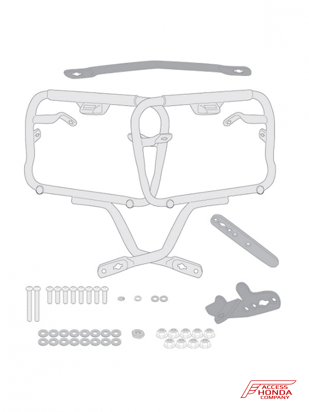 Крепление боковых кофров Givi / Kappa для Honda NC700 NC750 2021-2023 Крепление боковых кофров Givi / Kappa для Honda NC700 NC750 2021-2023