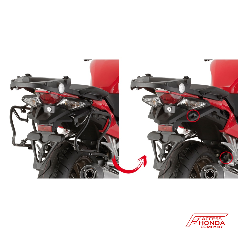 Крепление боковых кофров Givi / Kappa для Honda VFR 800 F 2014-2018 Крепление боковых кофров Givi / Kappa для Honda VFR 800 F 2014-2018