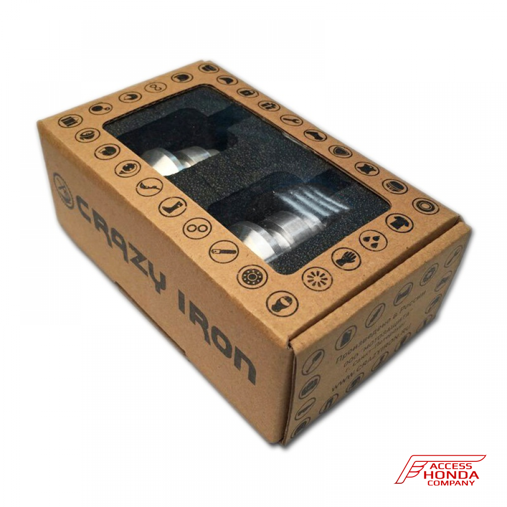 Подкатники цветные Crazy Iron для мотоцикла Honda ∅8 мм Подкатники цветные Crazy Iron для мотоцикла Honda ∅8 мм