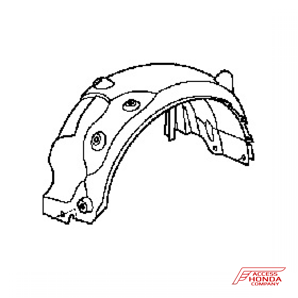 Подкрылок задний левый для Acura MDX II 2007-09 74556-STX-A00 Подкрылок задний левый для Acura MDX II 2007-09 74556-STX-A00