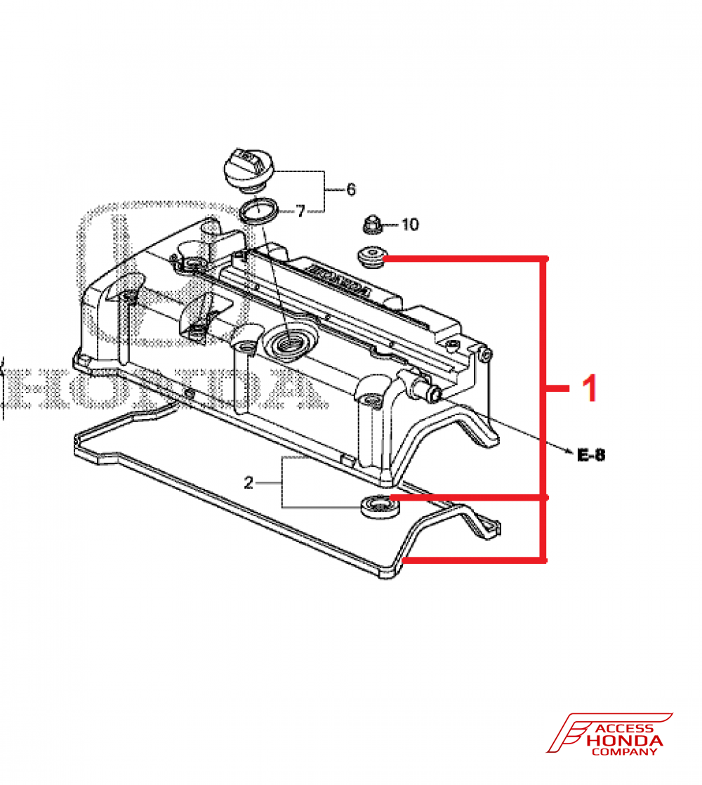 Прокладка клапанной крышки, комплект для автомобилей Honda и Acura: Прокладка клапанной крышки, комплект для автомобилей Honda и Acura: