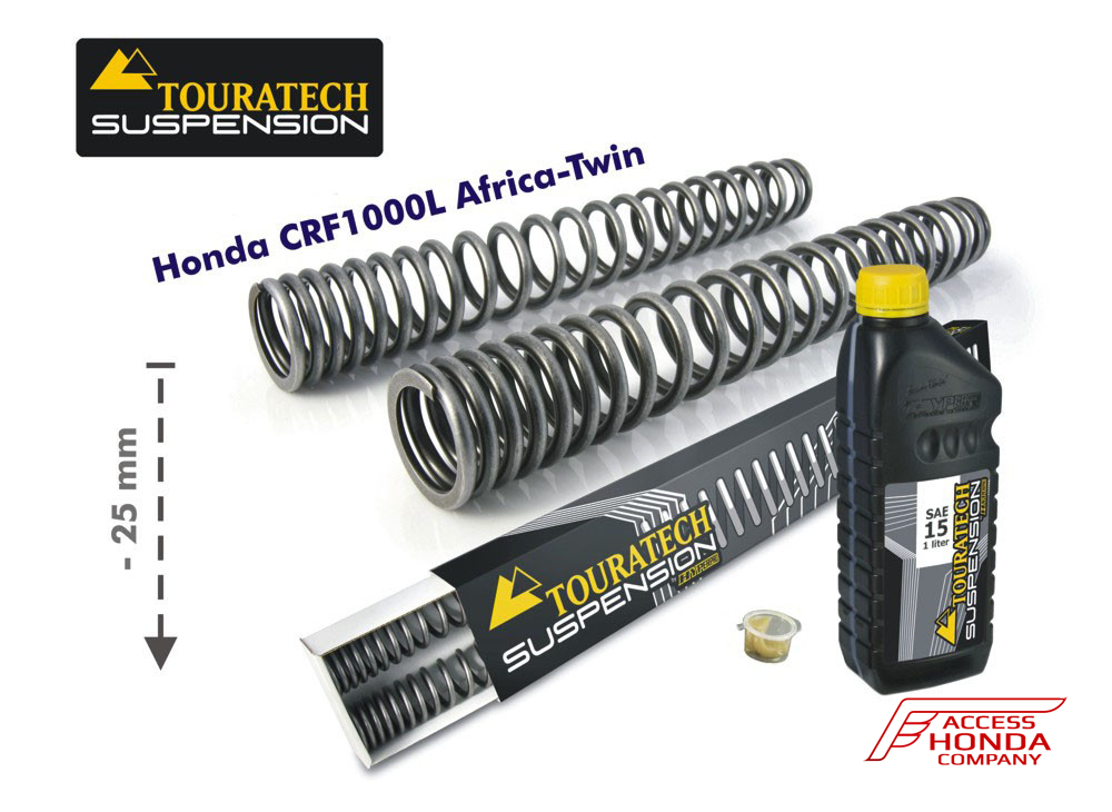 Прогрессивные пружины Touratech в вилку (-25) для мотоцикла Honda CRF1000L Africa Twin Прогрессивные пружины Touratech в вилку (-25) для мотоцикла Honda CRF1000L Africa Twin