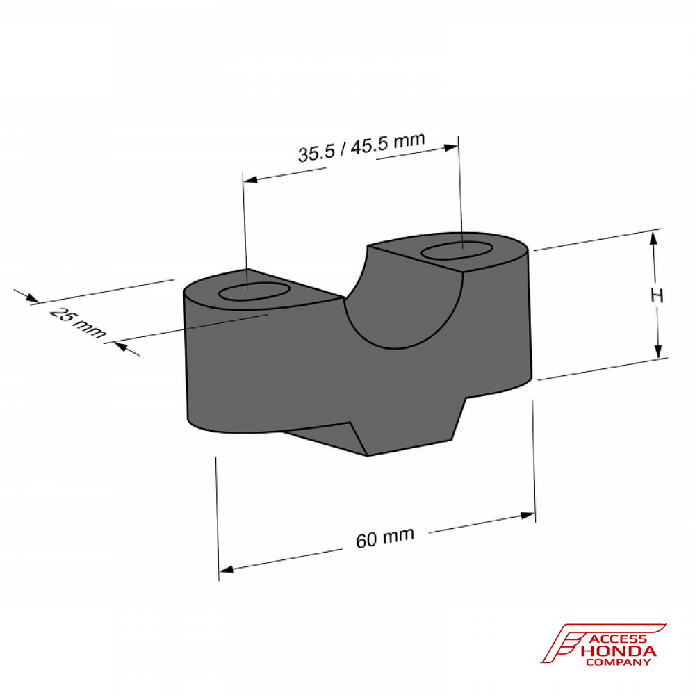 Проставки руля Puig 30 мм для Honda CRF1100L Africa Twin 2020- Проставки руля Puig 30 мм для Honda CRF1100L Africa Twin 2020-