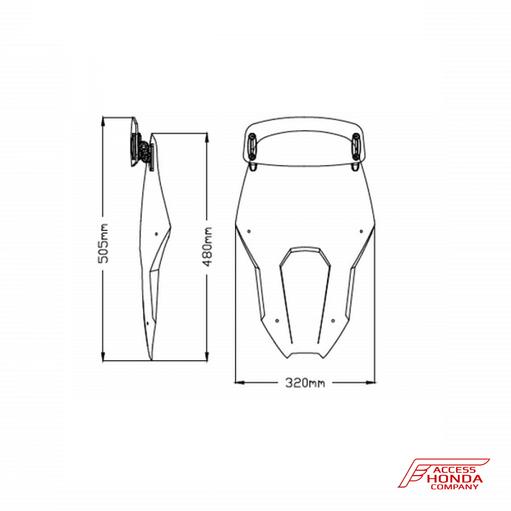 Ветровое стекло со спойлером Puig для Honda CRF1100L Africa Twin 2020- Ветровое стекло со спойлером Puig для Honda CRF1100L Africa Twin 2020-