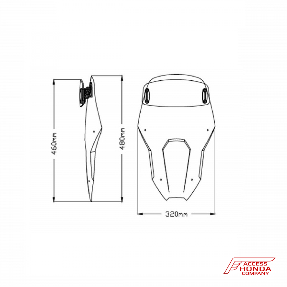 Ветровое стекло со спойлером Puig для Honda CRF1100L Africa Twin 2020- Ветровое стекло со спойлером Puig для Honda CRF1100L Africa Twin 2020-