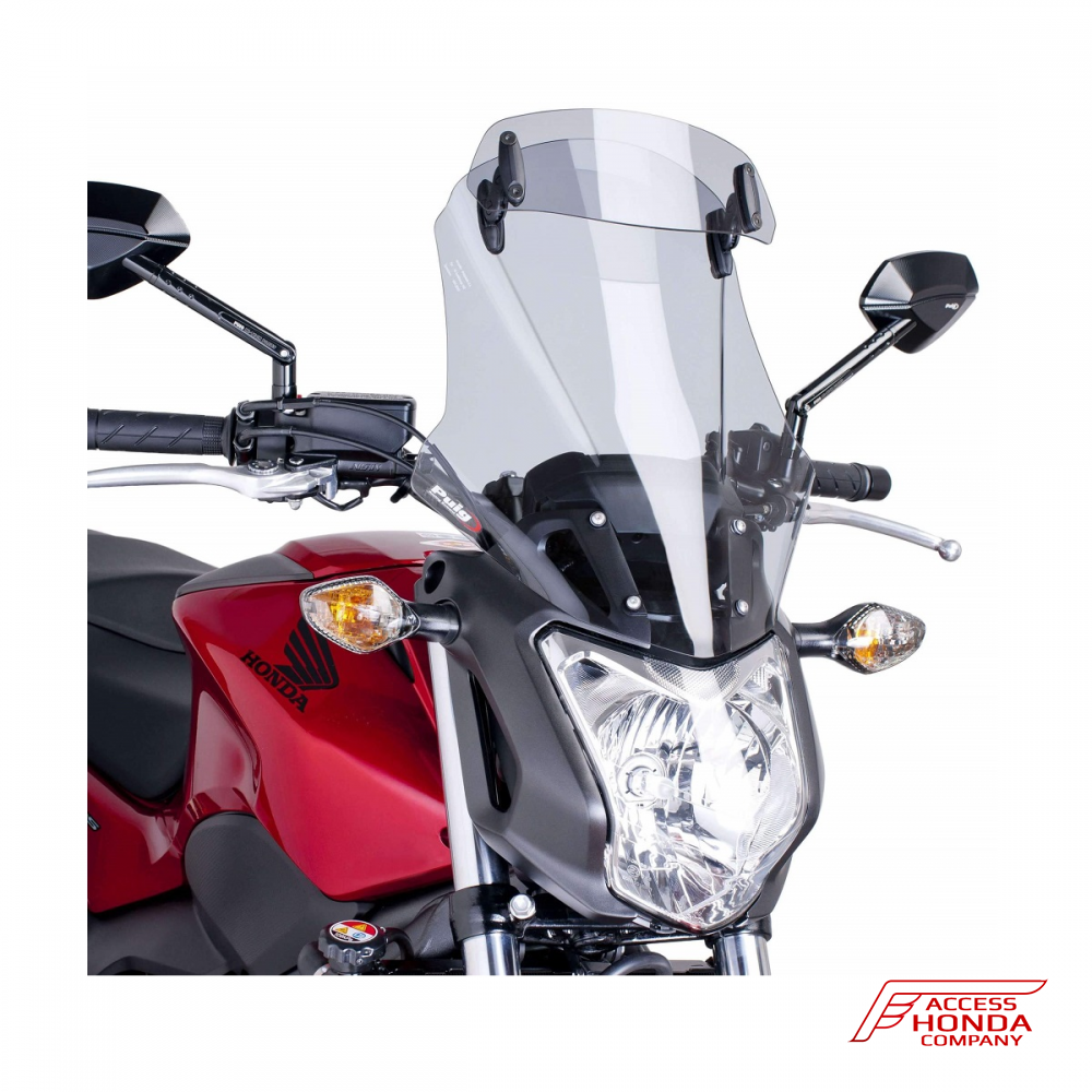Ветровое стекло со спойлером Puig Touring для Honda Honda NC700S 2012-2013 / NC750S 2014-2018 Ветровое стекло со спойлером Puig Touring для Honda Honda NC700S 2012-2013 / NC750S 2014-2018