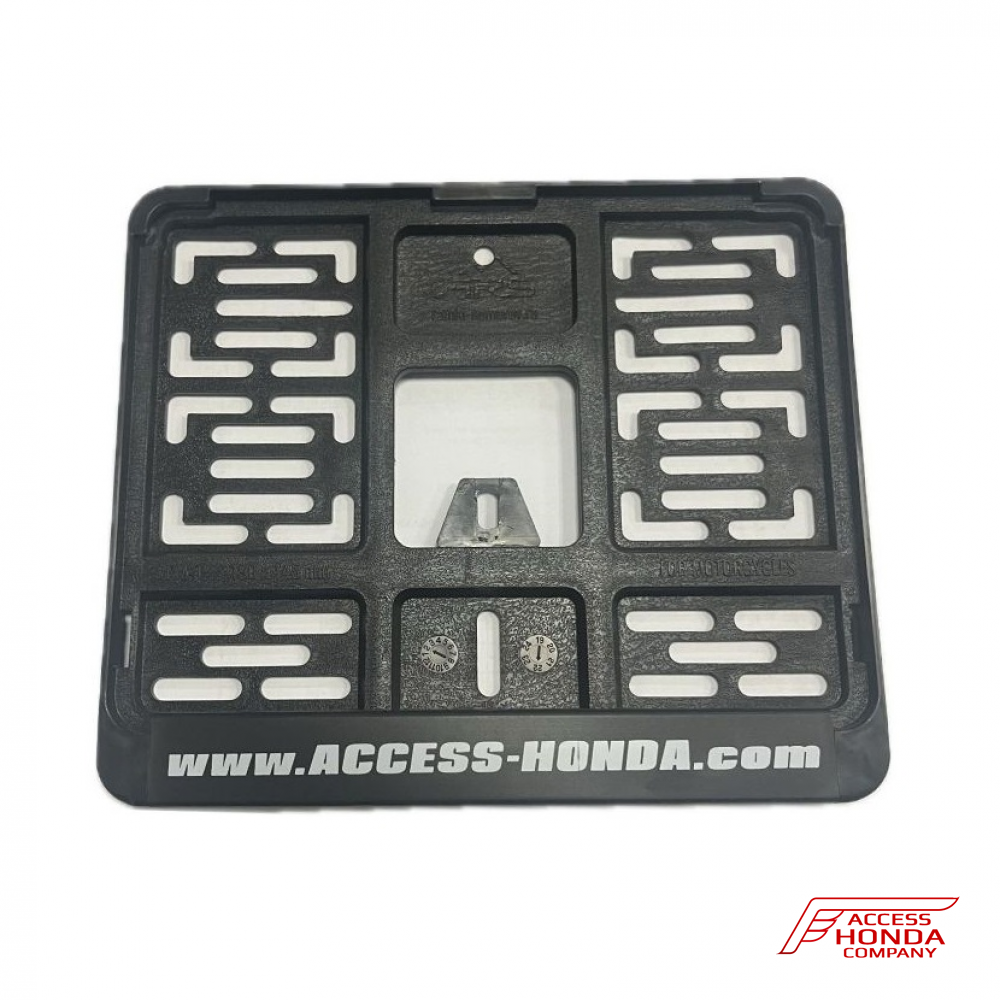 Рамка номерного знака мото 190х145мм с логотипом Access-Honda Рамка номерного знака мото 190х145мм с логотипом Access-Honda
