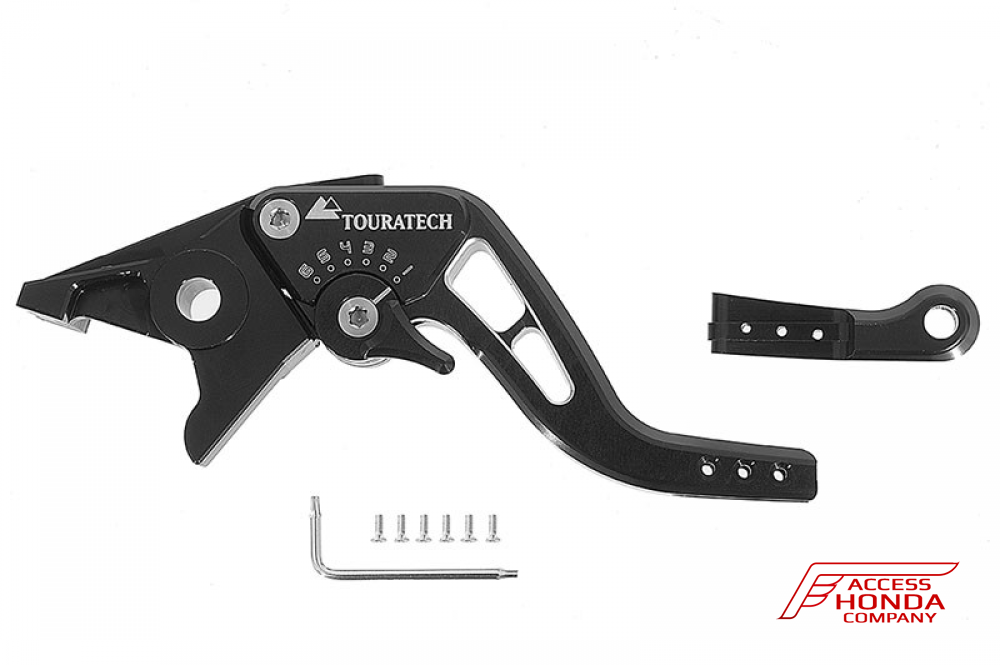 Комплект регулируемых укороченных рычагов Touratech (черные) для мотоцикла Honda CRF1000L Africa Twin Комплект регулируемых укороченных рычагов Touratech (черные) для мотоцикла Honda CRF1000L Africa Twin