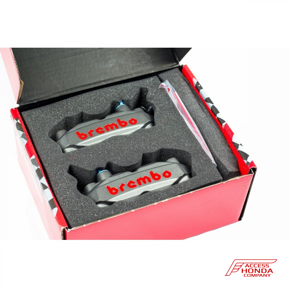 Комплект из двух моноблочных радиальных суппортов Brembo Racing M4 Комплект из двух моноблочных радиальных суппортов Brembo Racing M4