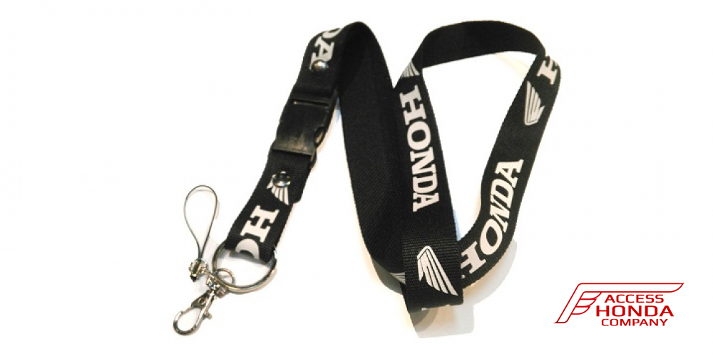Шнурок для ключей Honda чёрно-белый Шнурок для ключей Honda чёрно-белый