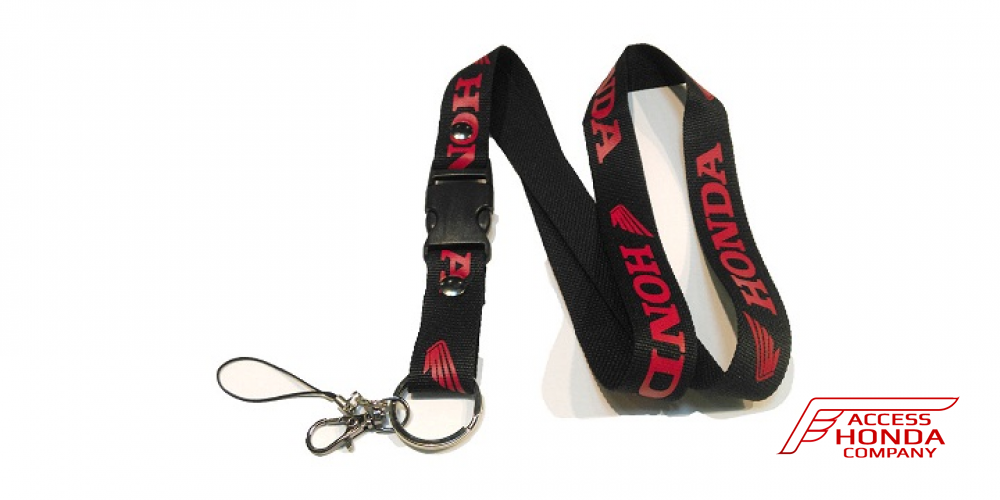 Шнурок для ключей Honda чёрно-красный Шнурок для ключей Honda чёрно-красный