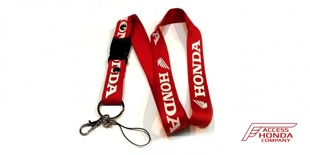 Шнурок для ключей Honda красно-белый Шнурок для ключей Honda красно-белый