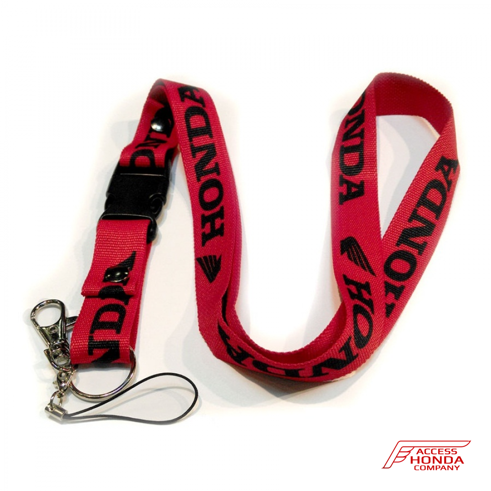 Шнурок для ключей Honda красно-чёрный Шнурок для ключей Honda красно-чёрный