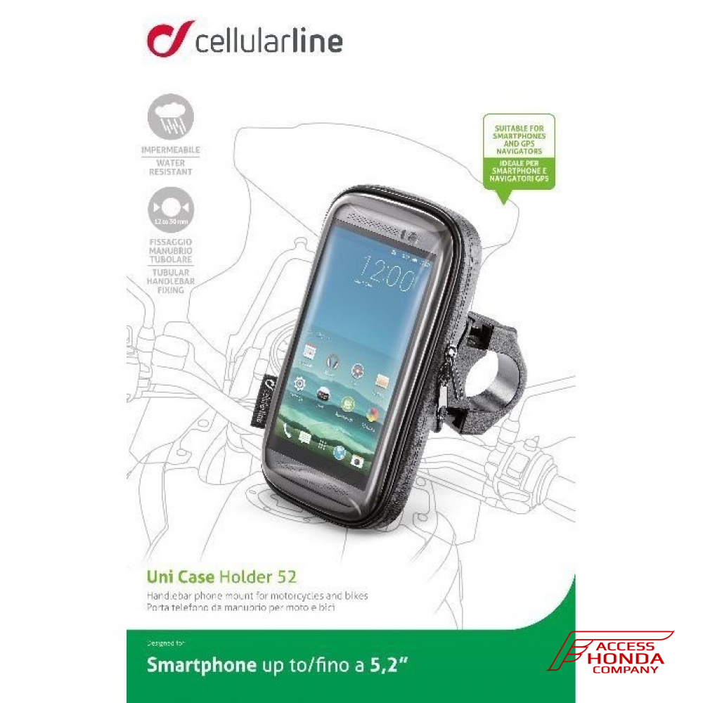 Универсальный водонепроницаемый чехол для телефона INTERPHONE SMSMART52 с креплением на руль Универсальный водонепроницаемый чехол для телефона INTERPHONE SMSMART52 с креплением на руль