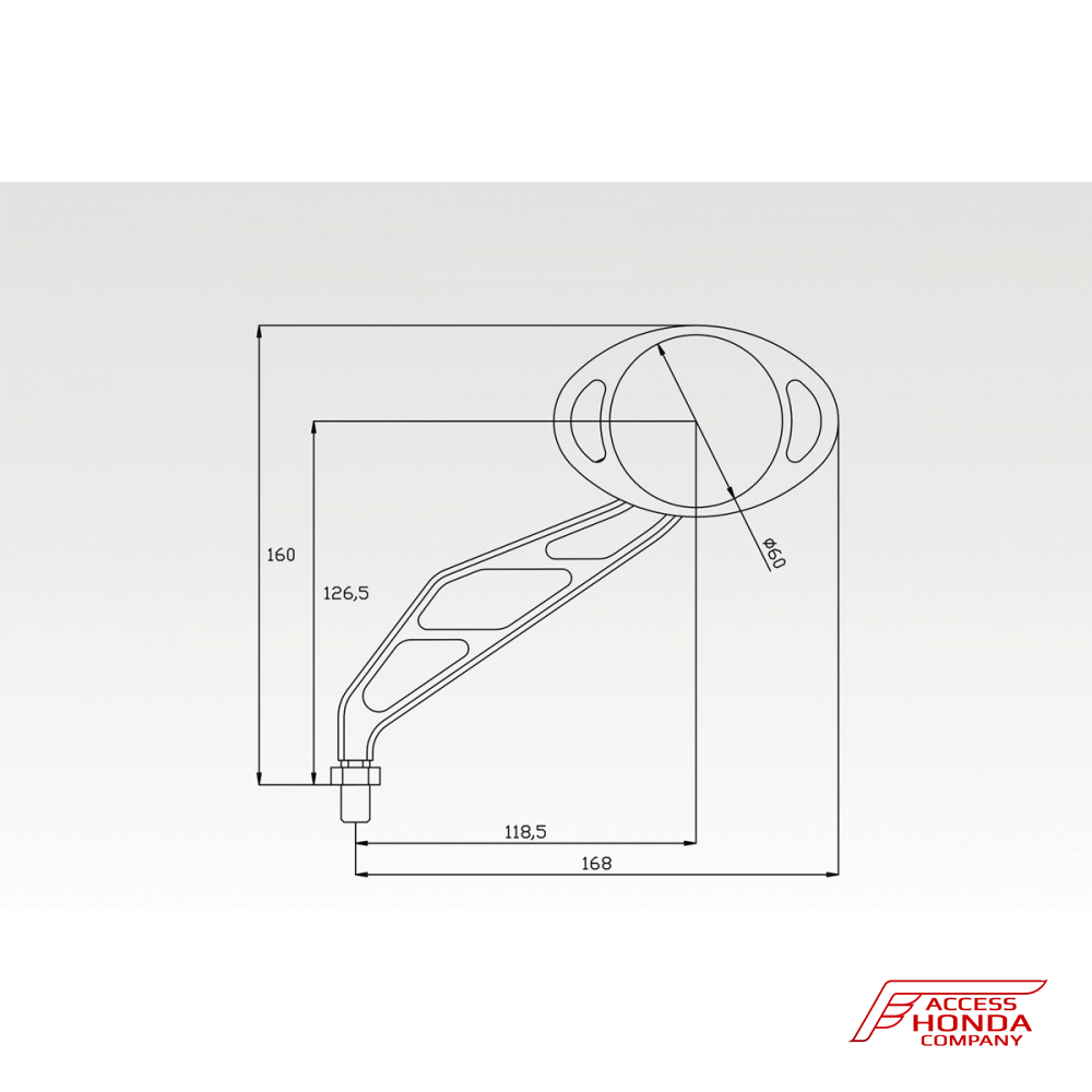 Комплект зеркал DPM Race для мотоциклов Honda Комплект зеркал DPM Race для мотоциклов Honda