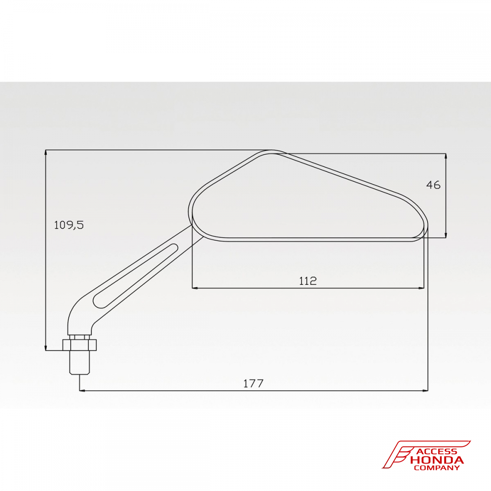 Комплект зеркал DPM Race для мотоциклов Honda Комплект зеркал DPM Race для мотоциклов Honda