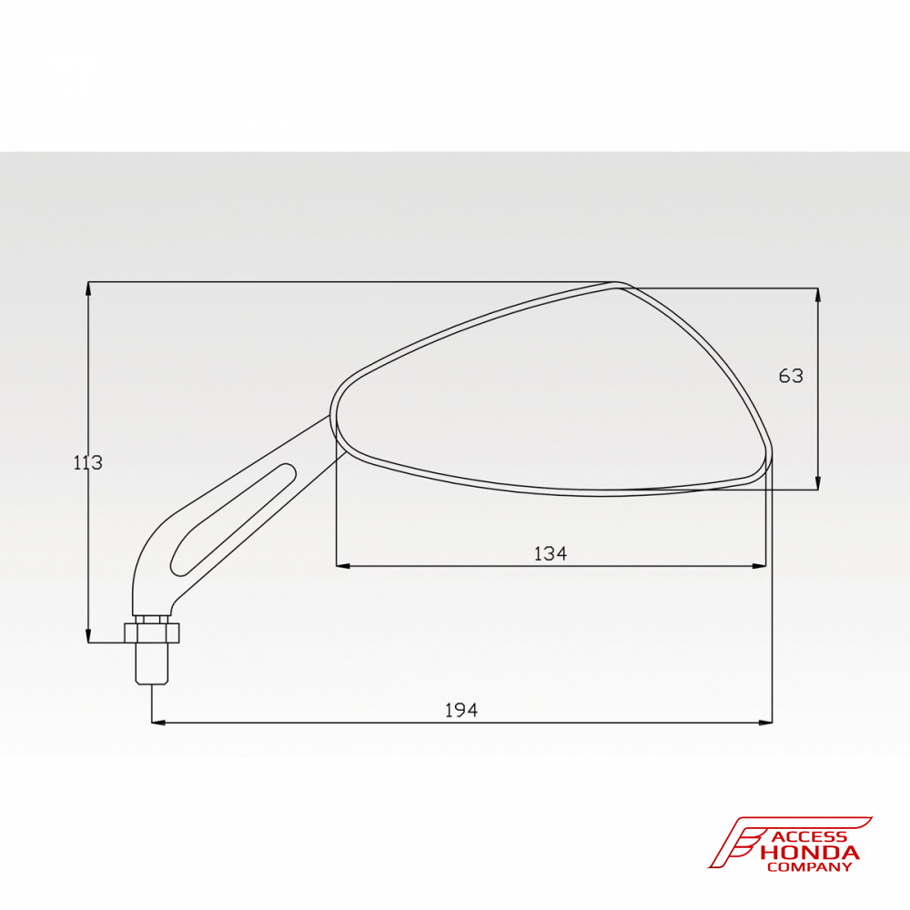 Комплект зеркал DPM Race для мотоциклов Honda Комплект зеркал DPM Race для мотоциклов Honda