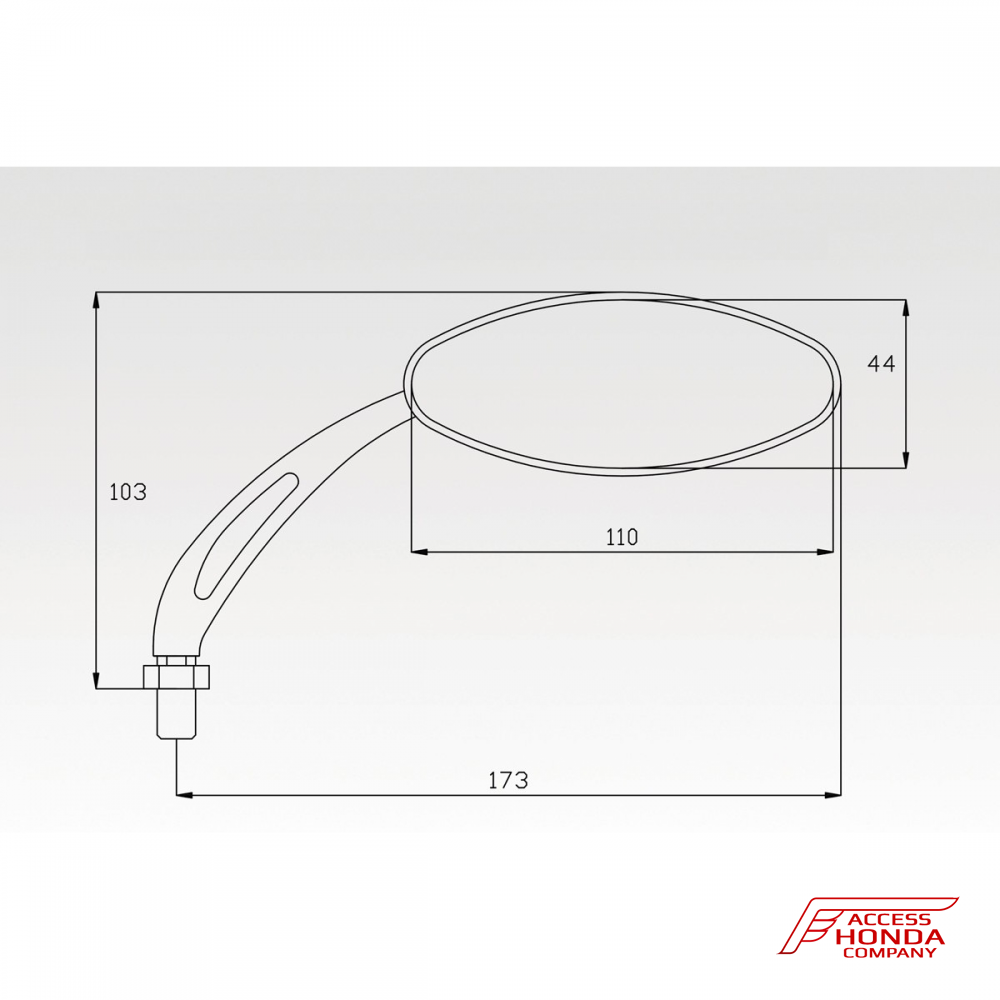 Комплект зеркал DPM Race для мотоциклов Honda Комплект зеркал DPM Race для мотоциклов Honda