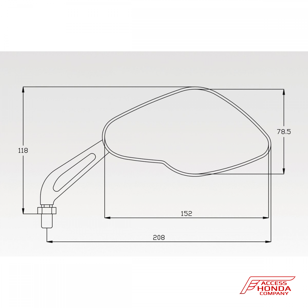 Комплект зеркал DPM Race для Honda SH300 2007-2009 Комплект зеркал DPM Race для Honda SH300 2007-2009