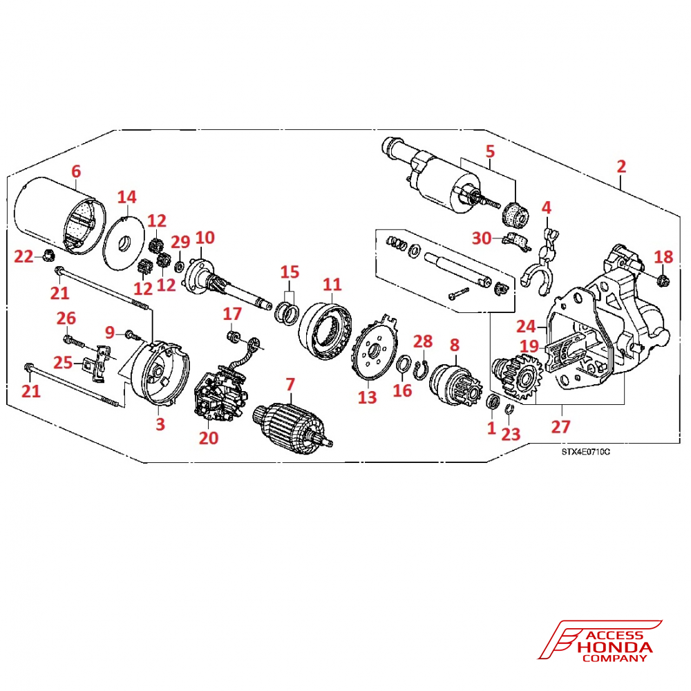Стартер и комплектующие для Acura MDX 1 2 Стартер и комплектующие для Acura MDX 1 2