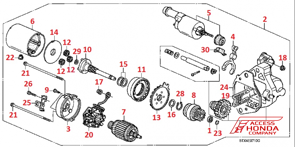 Стартер и комплектующие для Acura MDX 1 2 Стартер и комплектующие для Acura MDX 1 2